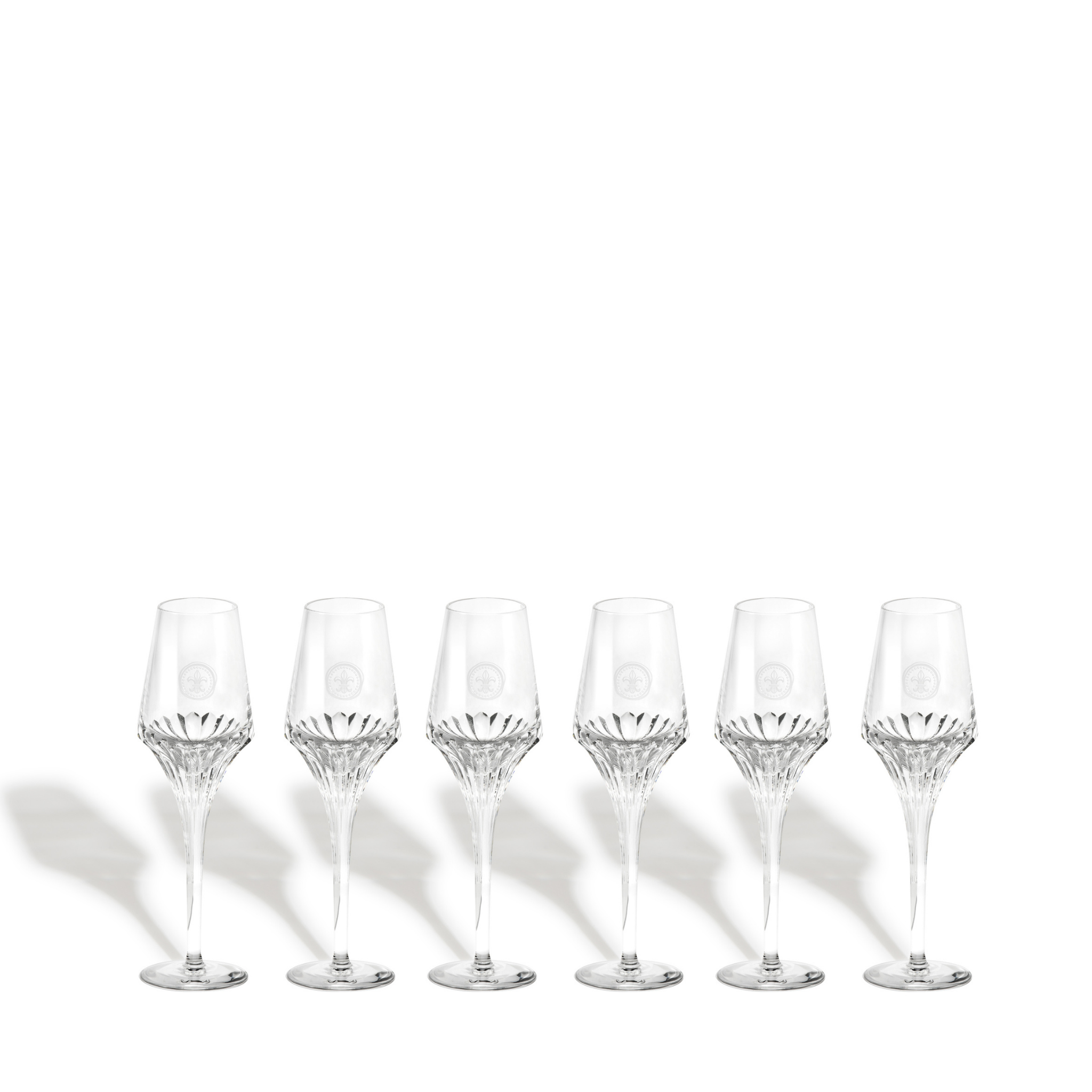 Set of 6 Crystal Glasses